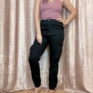 A’Gaci Black Cargo Pants